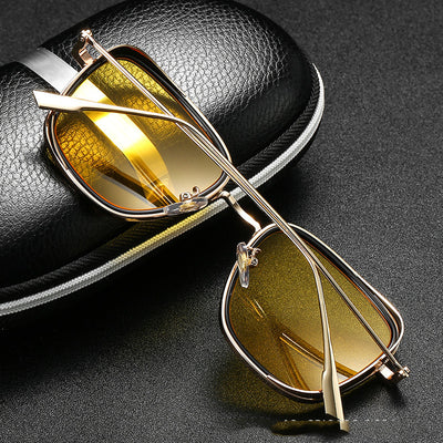 Gafas de Sol Vintage Cuadradas Metal Steampunk para Mujer - Image 17