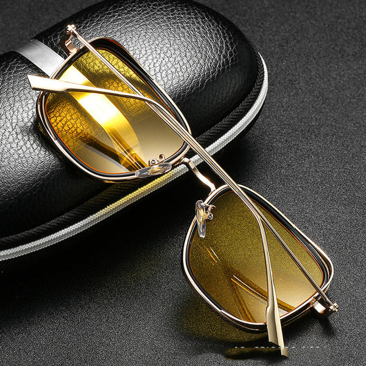 Gafas de Sol Vintage Cuadradas Metal Steampunk para Mujer - Image 17