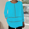 Blusa Semitransparente con Cuello Redondo y Detalles Calados