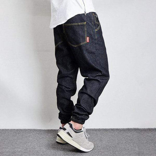 Pantalones Harem Denim Sueltos Hip-Hop Casual - Image 9