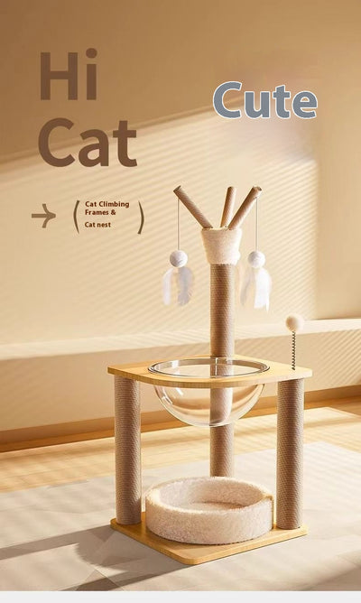 Torre Rascador Cápsula Espacial para Gatos - Juguete Multifuncional - Image 10