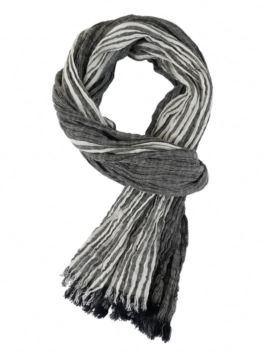 Bufanda Hombre Rayas Primavera Verano - Diseño Bicolor Versátil - Image 47