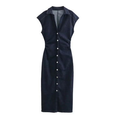 Vestido Camisero Denim para Mujer - Image 7