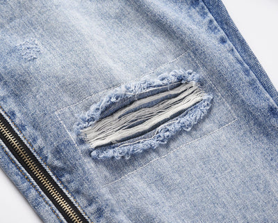 Jeans con Cierre Lateral y Rotos para Hombre y Mujer - Image 13