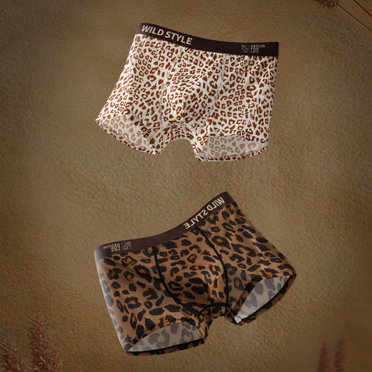Calzón de Seda Helada Estampado Leopardo