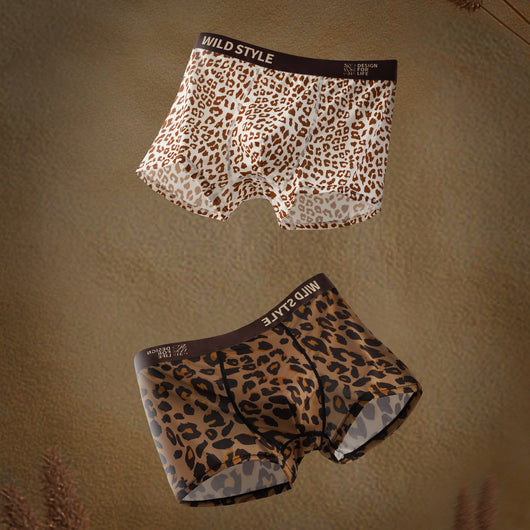 Calzón de Seda Helada Estampado Leopardo