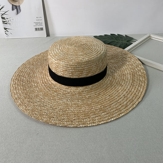 Sombrero de Paja para Mujer con Ala Extra Grande Protección Solar Verano - Image 9