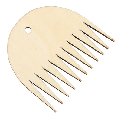 Peine de Telar Tejedor Profesional de Madera con Dientes Serrados - Image 7