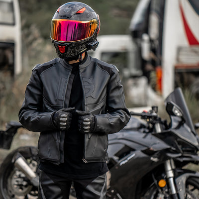 Pantalones de Cuero Impermeables para Motociclista - Hombre y Mujer