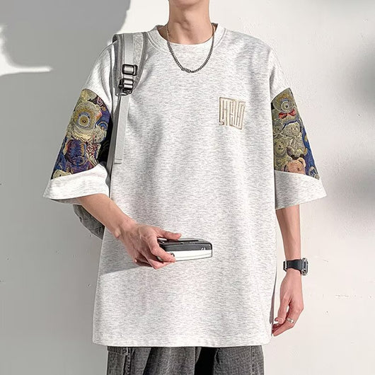 Camiseta Manga Corta Hombre Estilo Chino Diseño Nacional - Image 16