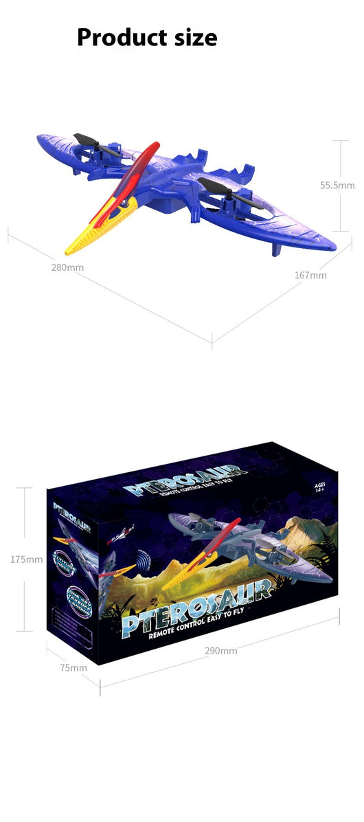 Vehículo Pterosaurio Teledirigido 24G con Luces Nocturnas y Efectos de Sonido - Image 11