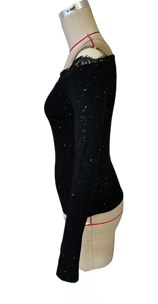 Blusa Larga con Paneles de Encaje para Mujer - Image 9