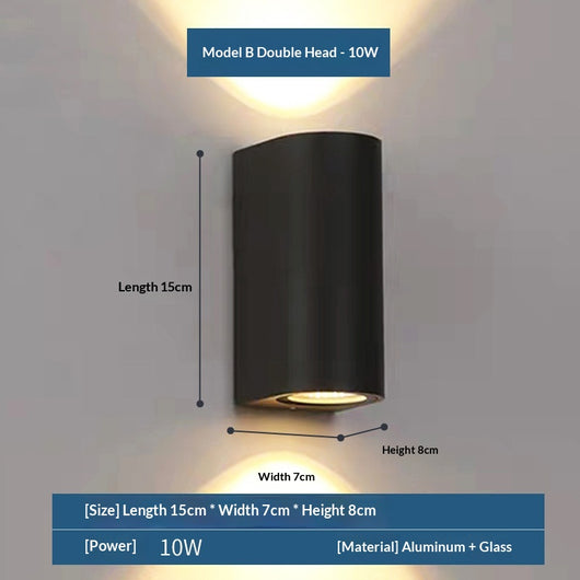 Lámpara LED Doble para Exterior - Iluminación Moderna para Patios y Jardines - Image 7