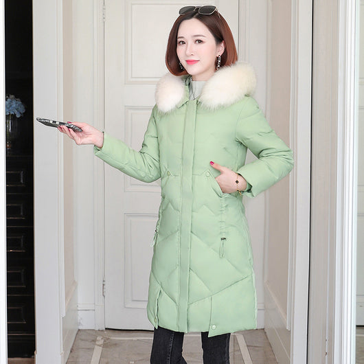 Chaqueta Acolchada de Invierno con Cuello de Pelaje Grande - Image 8