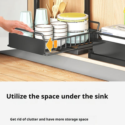 Organizador Extraíble para Fregadero con Estantes Ajustables y Almacenamiento Multiuso - Image 12