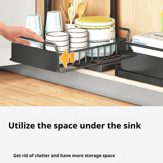 Organizador Extraíble para Fregadero con Estantes Ajustables y Almacenamiento Multiuso - Image 12