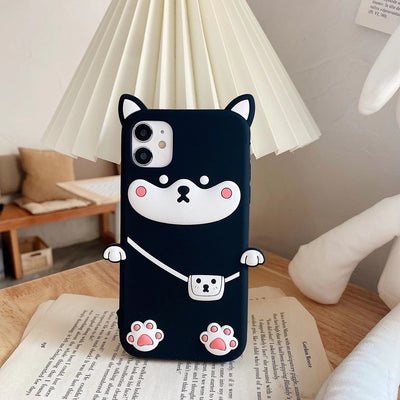 Funda de Silicona para iPhone con Diseño Perro Chai - Image 6