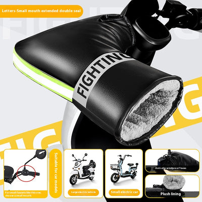 Guantes Térmicos Impermeables para Motocicleta Eléctrica con Forro Polar - Image 11