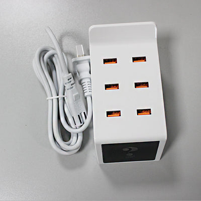 Cargador USB Inteligente de 6 Puertos para Móviles y Tablets