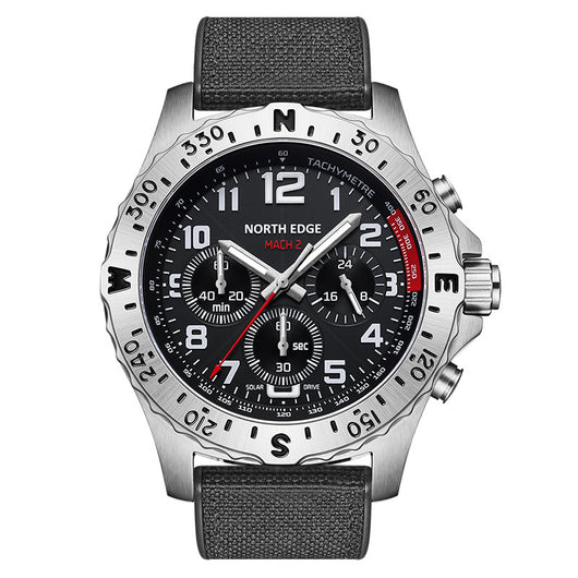Reloj Deportivo Solar de Acero Inoxidable con Pantalla Digital - Image 3