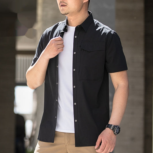 Camisa Casual Hombre Manga Corta Transpirable - Image 18