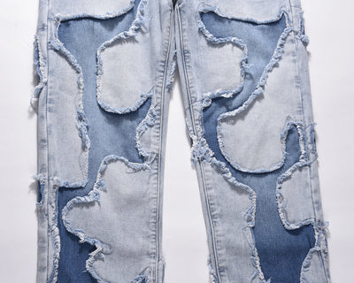 Jeans Vintage Patchwork Desgastado Estilo Callejero - Image 14