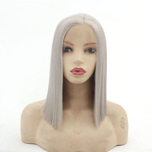 Peluca Frontal con Encaje Raya al Centro - Cobertura Total y Estilo Natural