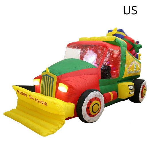 Papá Noel Inflable con Luz LED para Limpieza de Nieve - Decoración Navideña - Image 7