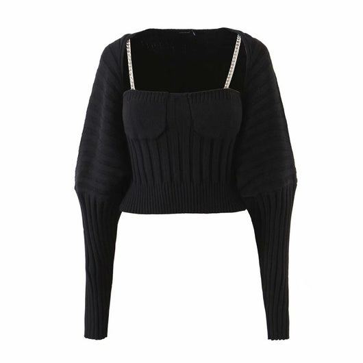 Conjunto de Dos Piezas Tejido para Mujer - Estilo Europeo - Image 25