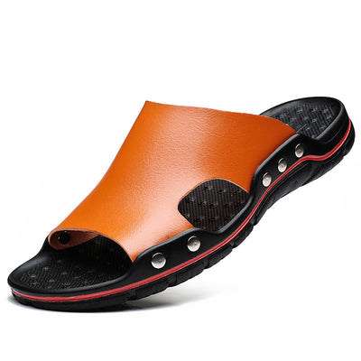 Sandalias de Cuero para Hombre Verano - Cómodas, Antideslizantes y Talla Grande - Image 12