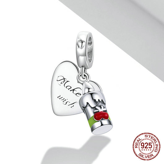 Pulsera de Plata S925 con Cuentas Amor y Vela - Image 9