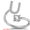 26 Letter English Rings Jewelry Dorado U Opening adjustable