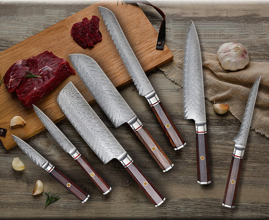 Cuchillo de Cocina con Mango Octagonal de Acero Damasco - Image 17