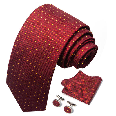 Conjunto Completo de Accesorios Ejecutivos: Corbata, Pañuelo y Gemelos Formales - Image 72