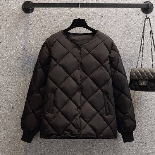 Chaqueta Corta Acolchada para Mujer Estilo Coreano Ligera - Image 3