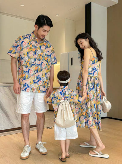 Falda Estampada Efecto Tyndall con Juego Coordinado Padre-Hijo - Image 3