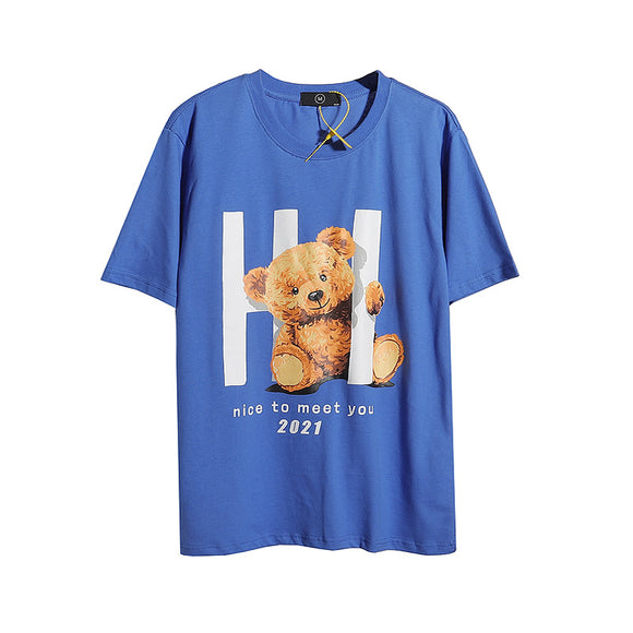 Camiseta Estampado Oso Mujer Moda Urbana Premium