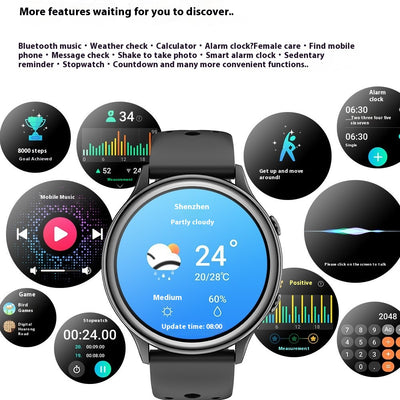 Reloj Inteligente con Llamadas por Bluetooth, Monitor de Frecuencia Cardíaca y Sueño - Image 4