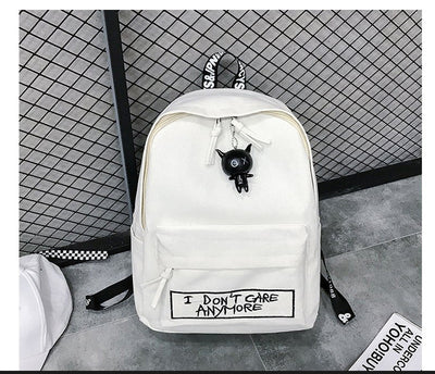 Mochila de Lona Estilo Coreano para Estudiantes y Aventuras - Image 4