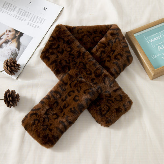 Bufanda de Leopardo Gruesa y Suave para Otoño e Invierno - Image 6