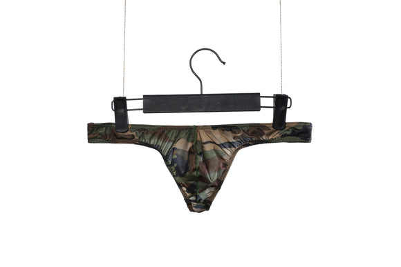 Calzoncillos Tácticos Camuflaje Cintura Baja con Bolsa de Almacenamiento para Hombre