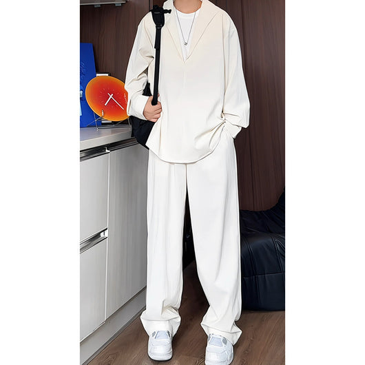 Conjunto Formal Casual para Hombre: Camisa Polo Manga Larga y Pantalón - Image 6