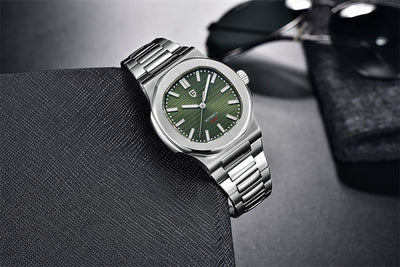 Reloj Automático de Acero Inoxidable Resistente al Agua - Diseño Barril - Image 20