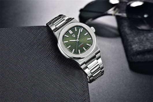 Reloj Automático de Acero Inoxidable Resistente al Agua - Diseño Barril - Image 20