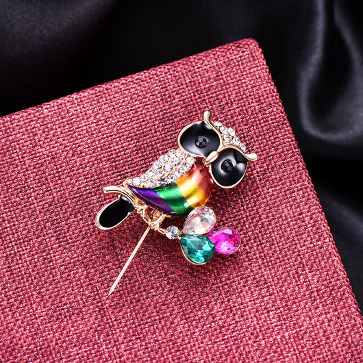 Broche Animal con Piedras de Cristal y Efecto Óleo Degradado - Image 6
