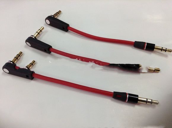 Cable Auxiliar 3.5mm Codo a Recto - Cobre Oxígeno Libre Chapado en Oro