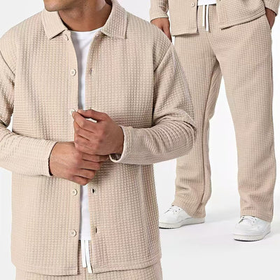 Blazer Antiarrugas a Cuadros con Solapa Clásica