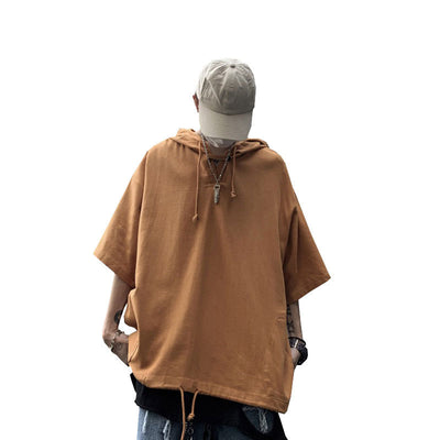 Playera Hoodie Trend Ruffian Manga Corta para Hombre - Image 5