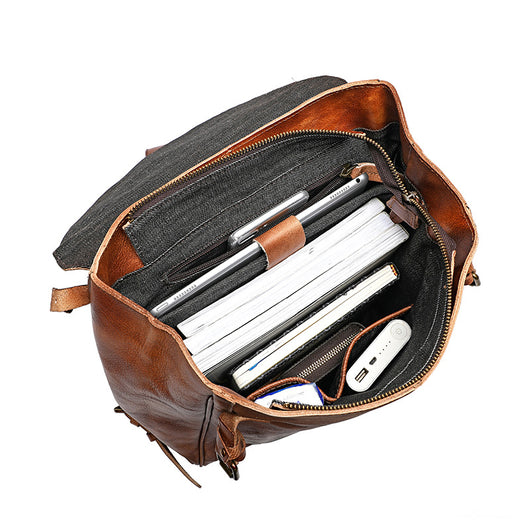 Mochila de Cuero para Hombre - Estilo Ejecutivo y Casual - Image 3