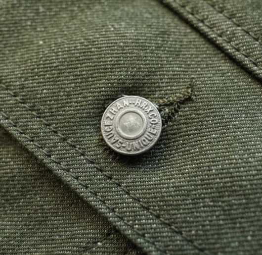 Chaqueta de Trabajo Denim Retro Vulcanizado 100% Algodón Puro para Hombre - Image 5
